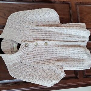 Sonoma short sleeve 3 button sweater, size med